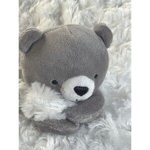 Carter’s Just One You Grey White Bear Print Lovey 13" Security Blanket Baby